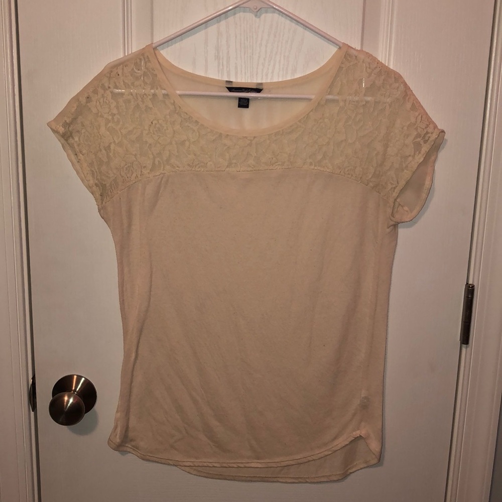 AE off-white top
